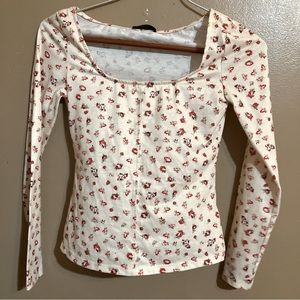 Floral long sleeve tee s